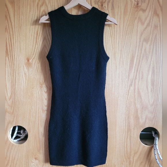 Wilfred Free Classy Timeless Sleeveless Alpaca Italy Wool Blend Sweater Dress XS - Picture 2 of 6